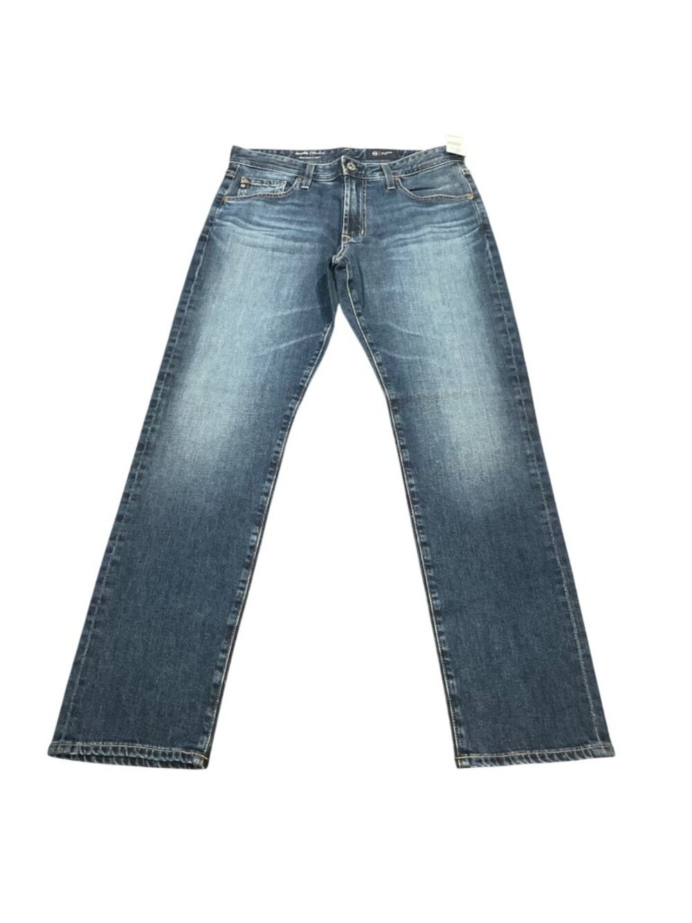 AG Graduate Tailored Jean Mens 32x32 Oak Park Wash Medium Dark Distressed Faded